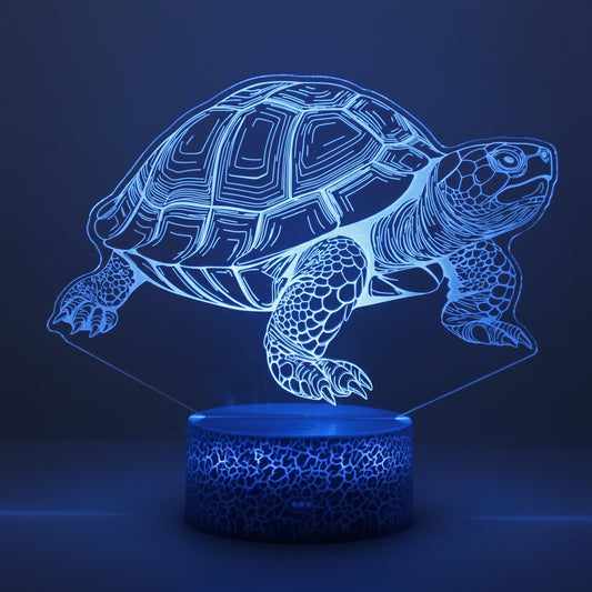 Veilleuse Tortue Réaliste 3D — Lampe LED décorative et apaisante pour enfants