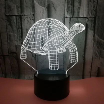 Veilleuse Tortue LED 3D – Lumière magique et apaisante pour enfants