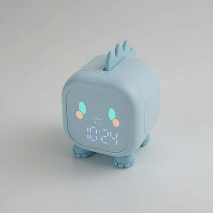 Veilleuse Réveil Dinosaure – Lampe de Nuit Enfant – Réveil LED Design – Rechargeable USB