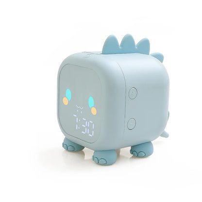 Veilleuse Réveil Dinosaure – Lampe de Nuit Enfant – Réveil LED Design – Rechargeable USB