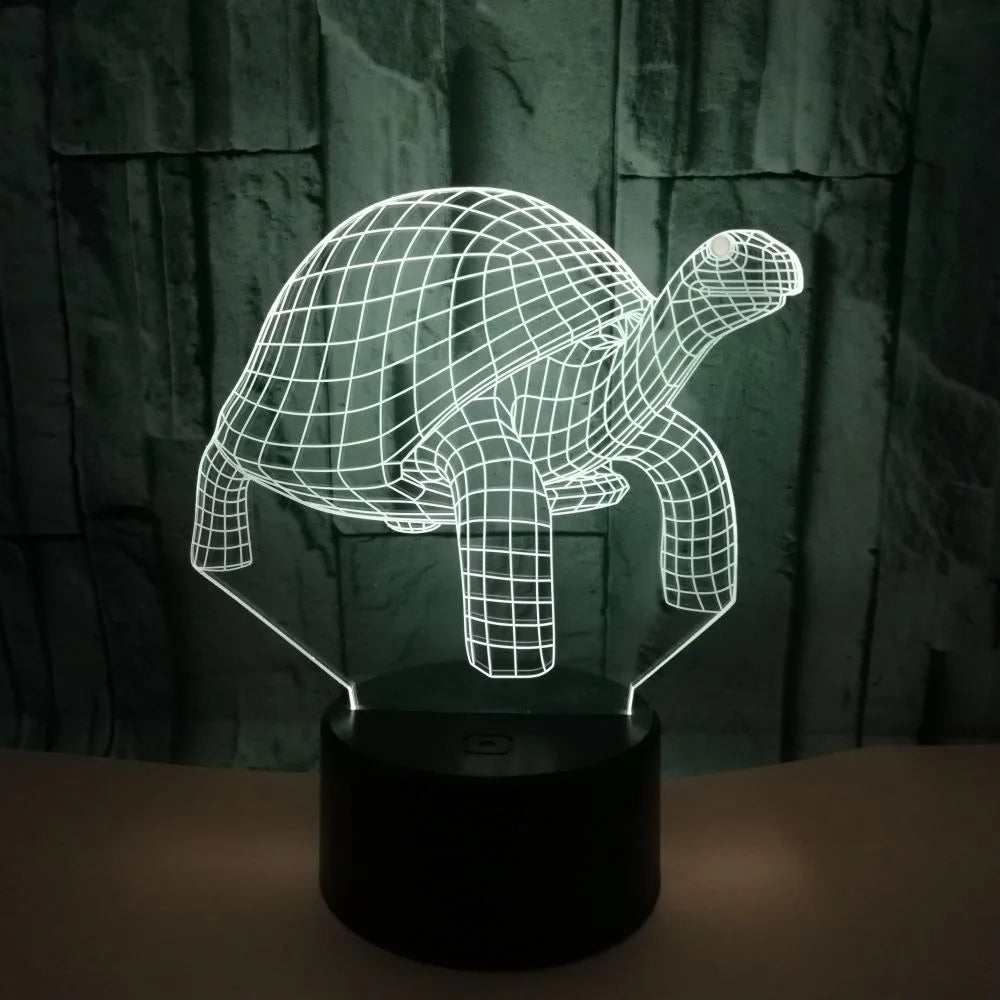 Veilleuse Tortue LED 3D – Lumière magique et apaisante pour enfants