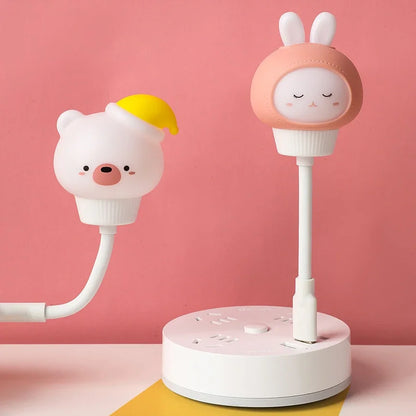 Veilleuse prise USB animaux – Lampe LED à télécommande pour bébé et enfant