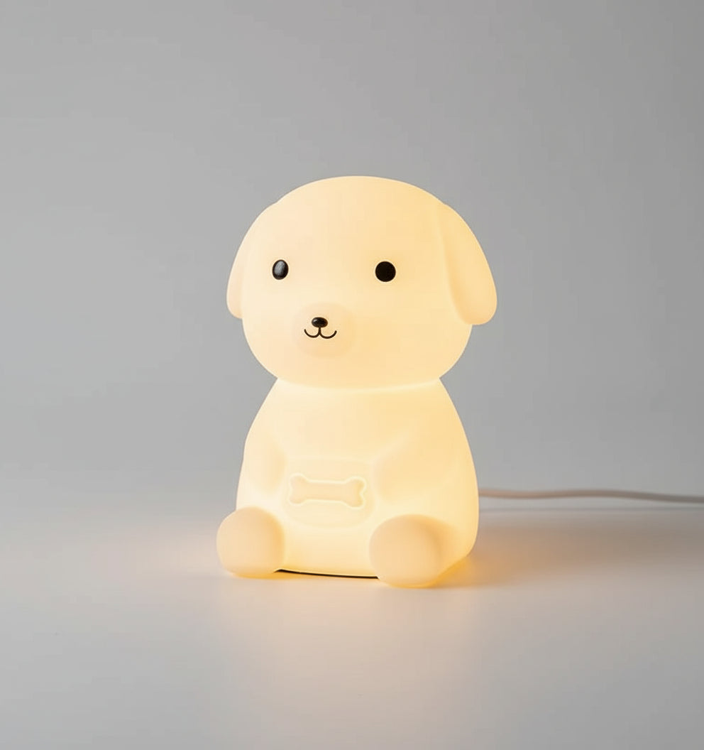 Veilleuse Chien Mignon – Lampe LED Tactile Rechargeable USB pour Chambre Enfant