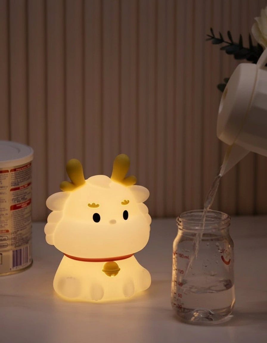 Veilleuse Cerf Silicone Rechargeable USB pour Enfant – Lampe LED Douce