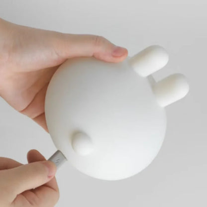Veilleuse Lapin moderne – Lampe LED en Silicone Doux Rechargeable USB