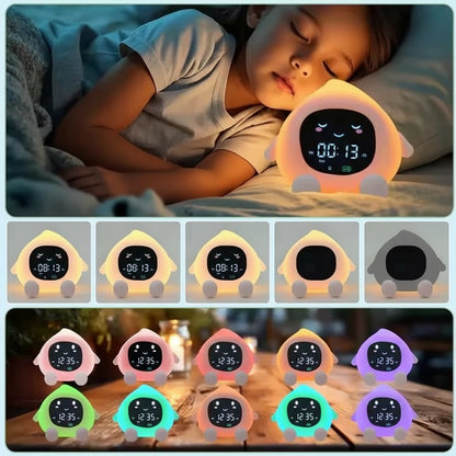 Veilleuse Réveil Fruit – Lampe de Nuit Enfant – Réveil Lumineux – Rechargeable USB