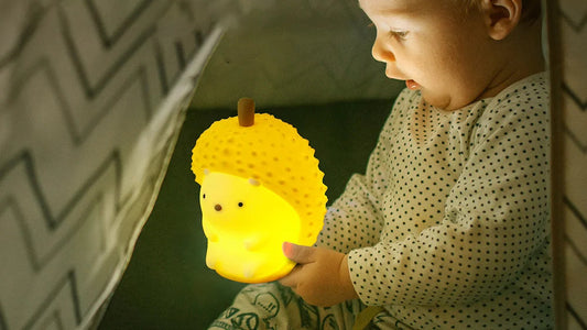 veilleuse herrisson bebe LED – Lampe en silicone apaisante pour enfants – Rechargeable USB
