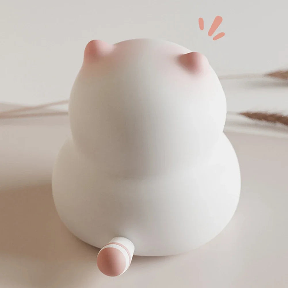 Veilleuse Chat Kitty – Lampe LED Tactile en Silicone Rechargeable USB