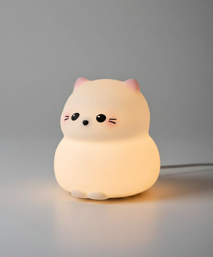 Veilleuse Chat Kitty – Lampe LED Tactile en Silicone Rechargeable USB