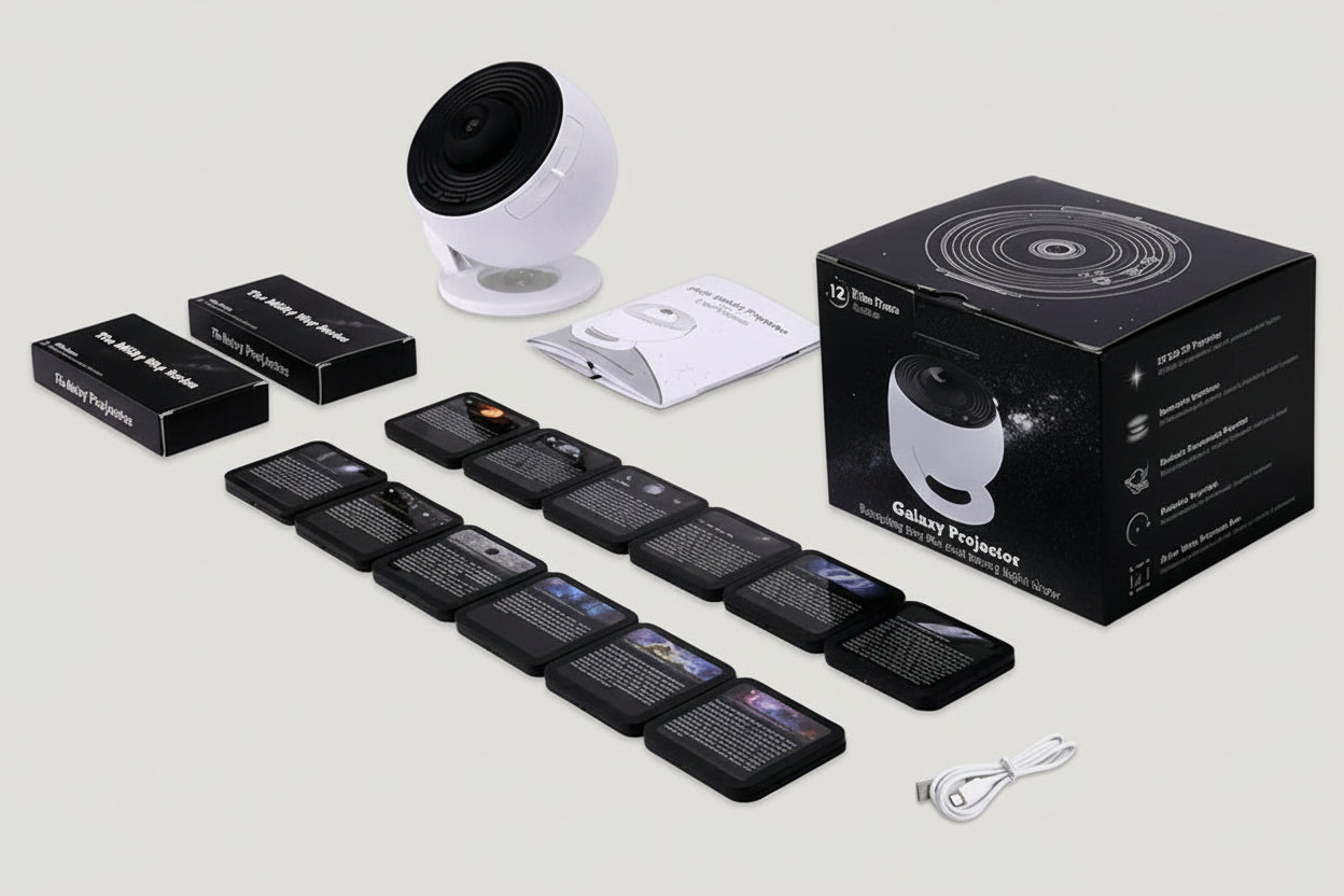 Projecteur Galaxie HD 13 Disques – Planétarium LED Enfant | Projecteur Étoilé Nuit et Sommeil Relaxant
