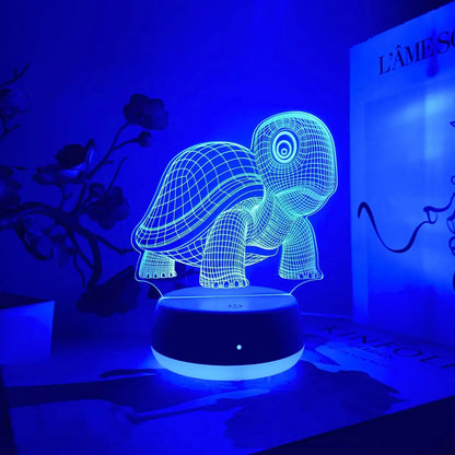 Veilleuse Bébé Tortue LED 3D — Lumière douce et magique pour des nuits paisibles