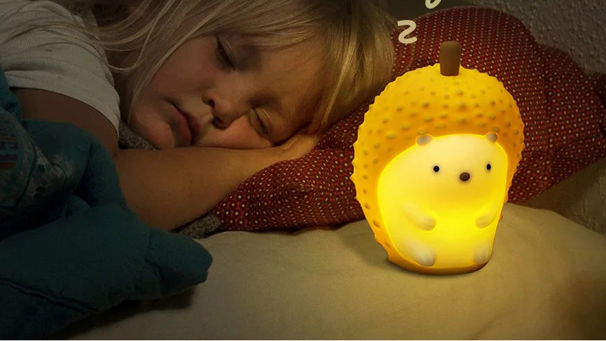 veilleuse herrisson bebe LED – Lampe en silicone apaisante pour enfants – Rechargeable USB