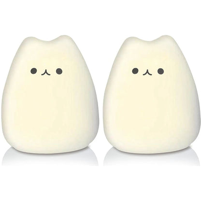 Veilleuse Chat mignon LED – Lampe en silicone apaisante pour enfants – Rechargeable USB