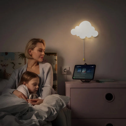 Veilleuse nuage murale LED pour chambre enfant – lumière douce et décorative