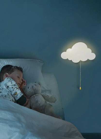 Veilleuse nuage murale LED pour chambre enfant – lumière douce et décorative