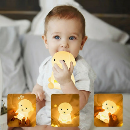Veilleuse Chien Mignon – Lampe LED Tactile Rechargeable USB pour Chambre Enfant