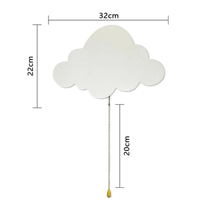 Veilleuse nuage murale LED pour chambre enfant – lumière douce et décorative