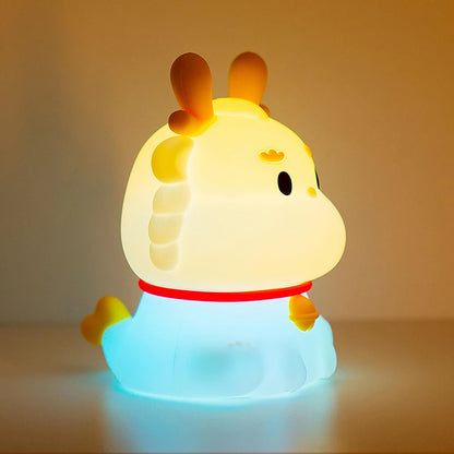 Veilleuse Cerf Silicone Rechargeable USB pour Enfant – Lampe LED Douce