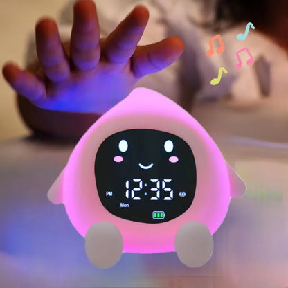 Veilleuse Réveil Fruit – Lampe de Nuit Enfant – Réveil Lumineux – Rechargeable USB