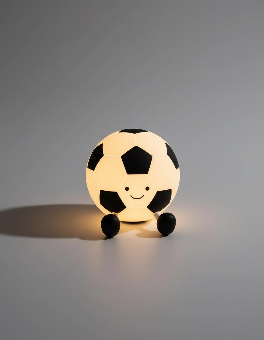 Veilleuse Football LED Enfant – Lampe de Nuit Ballon Foot Rechargeable USB – Lumière Douce pour Chambre & Sommeil