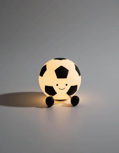 Veilleuse Football LED Enfant – Lampe de Nuit Ballon Foot Rechargeable USB – Lumière Douce pour Chambre & Sommeil