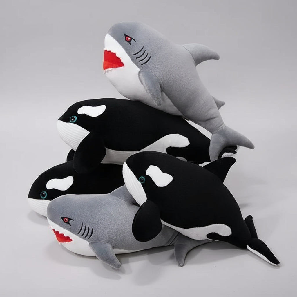Veilleuse Peluche Baleine-orque — Compagnon lumineux et réconfortant pour les nuits des enfants
