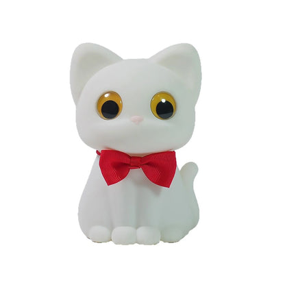 Veilleuse Chat Nœud Papillon LED – Lampe de nuit mignonne et apaisante pour enfants, rechargeable USB