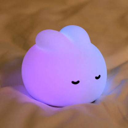 Veilleuse Lapin Nuage – Lampe LED en Silicone Doux Rechargeable USB