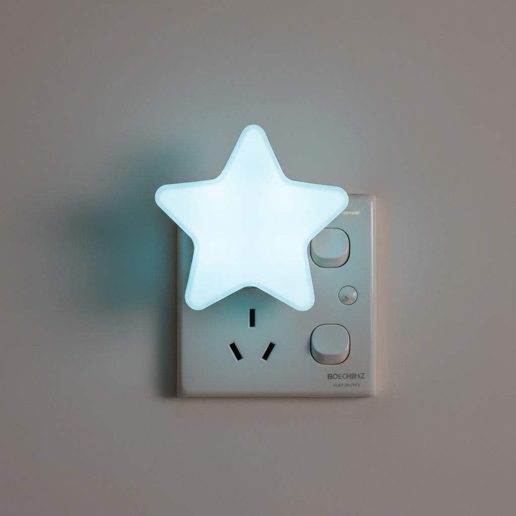 Veilleuse prise étoile – Lampe LED murale douce pour chambre enfant