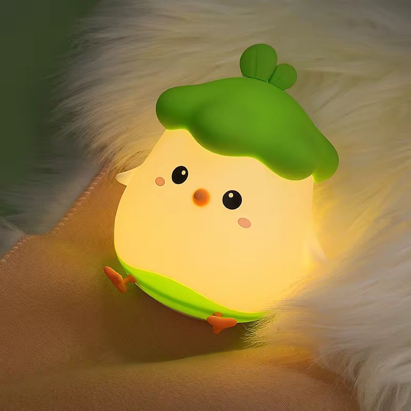 veilleuse Canard à coque LED – Lampe en silicone apaisante pour enfants – Rechargeable USB