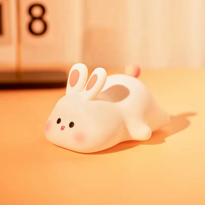 Veilleuse Lapin Câlin LED – Lumière douce et apaisante – Rechargeable USB