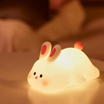 Veilleuse Lapin Câlin LED – Lumière douce et apaisante – Rechargeable USB