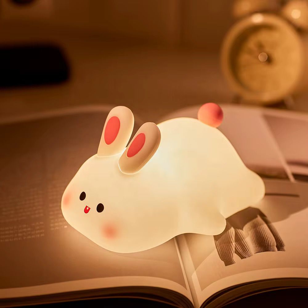 Veilleuse Lapin Câlin LED – Lumière douce et apaisante – Rechargeable USB