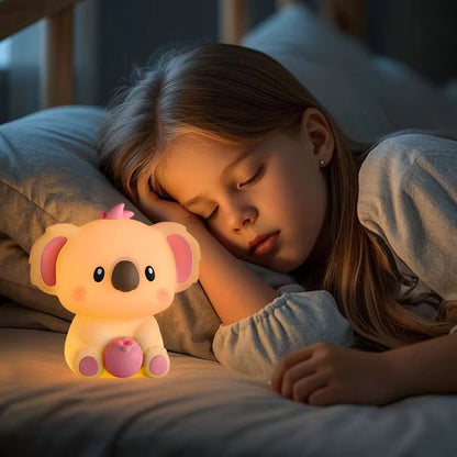 Veilleuse Koala LED – Lampe en silicone apaisante pour enfants – Rechargeable USB