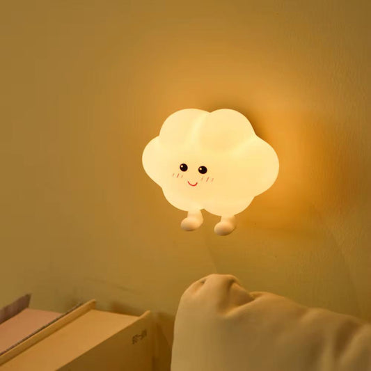 Veilleuse Nuage murale LED – Lampe en silicone apaisante pour enfants – Rechargeable USB