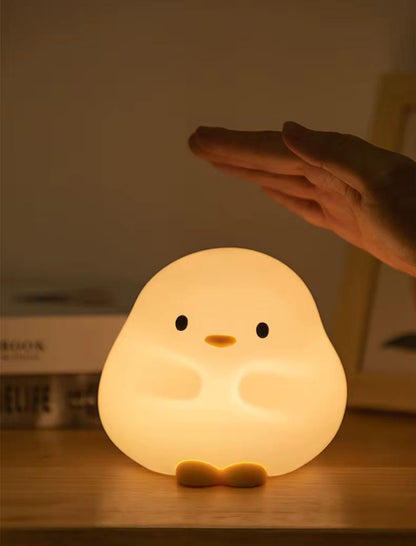 Veilleuse Canard LED – Lampe en silicone apaisante pour enfants – Rechargeable USB