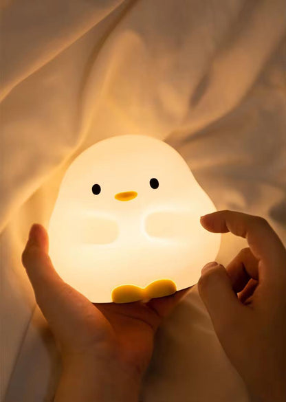 Veilleuse Canard LED – Lampe en silicone apaisante pour enfants – Rechargeable USB
