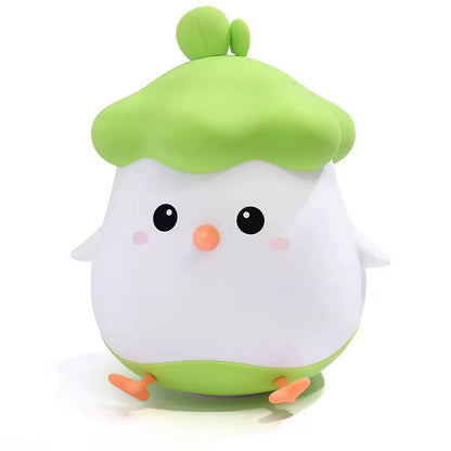 veilleuse Canard à coque LED – Lampe en silicone apaisante pour enfants – Rechargeable USB